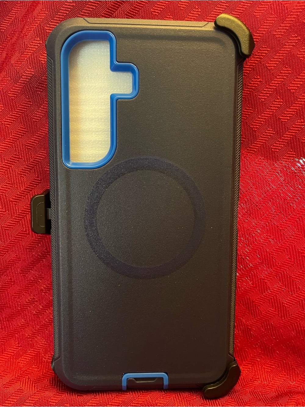 Rugged Black Phone Case with Belt Holster - Samsung Galaxy